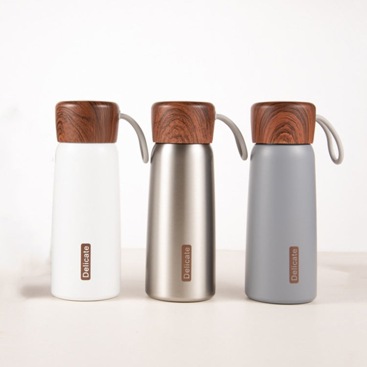 精緻304不鏽鋼木紋保溫杯，400ml，500ml