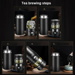 101-500ML保溫杯茶水分離茶杯，款式：不鏽鋼黑色、不鏽鋼咖啡色、不鏽鋼灰色、黑色+禮盒、咖啡色+禮盒、灰色+禮盒、玻璃黑色+禮盒、玻璃咖啡色+禮盒、玻璃灰色+禮盒