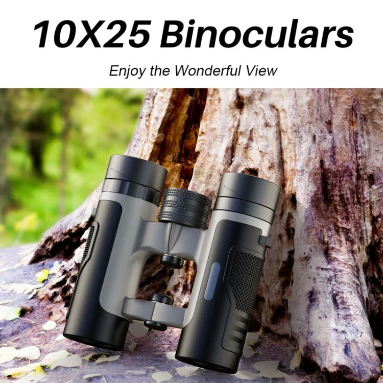 APEXEL 10 x 25 雙筒望遠鏡，BAK4 棱鏡變焦望遠鏡，適合觀鳥、狩獵、徒步，APL-RB10X25