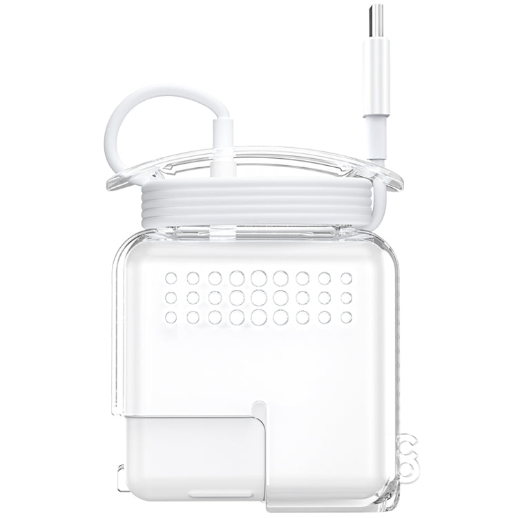 OATSBASF 透明矽膠電源保護殼，適用於 iPhone MacBook Pro Air，20W、30W / 29W、60W / 61W、85W / 87W / 96W