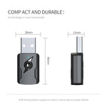 5.0 藍牙發射器 AUX 接收器 USB 雙輸出電腦音頻轉接器，M136