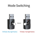 5.0 藍牙發射器 AUX 接收器 USB 雙輸出電腦音頻轉接器，M136