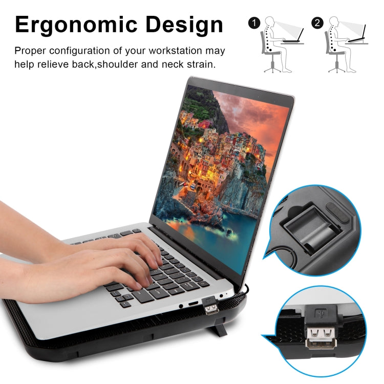 NUOXI M10 雙USB筆記型電腦散熱器
