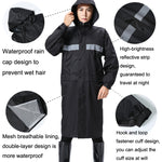 X18 連體雨衣戶外成人反光騎行雨衣，XL、XXL、XXXL、XXXXL