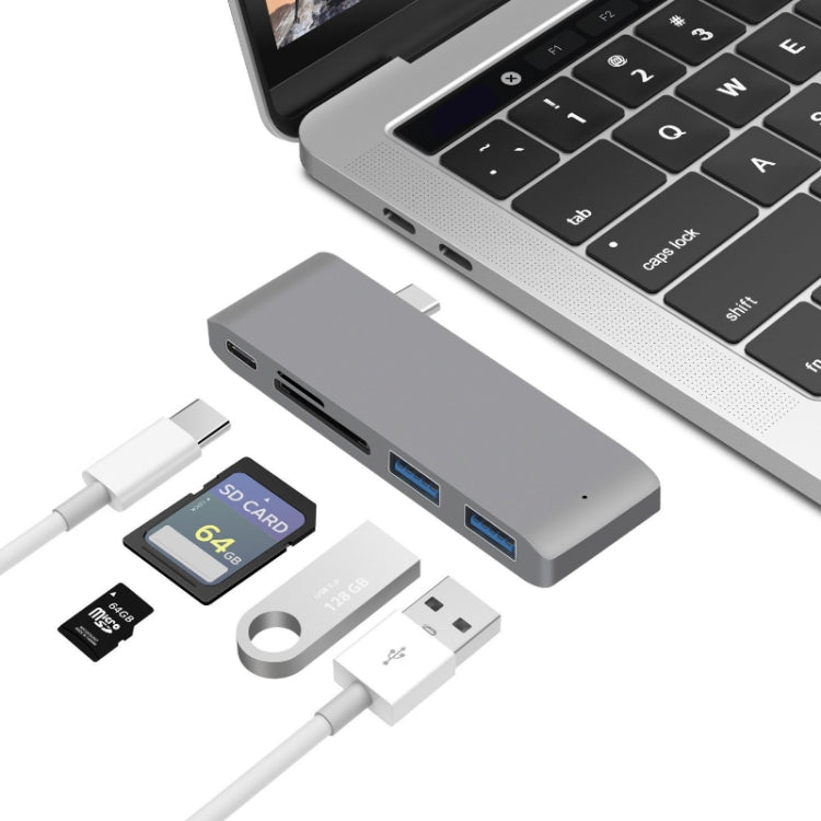 USB-C 轉 HDMI 分接擴充座讀卡機，規格：5 合 1 灰色，5 合 1 銀色，6 合 1 灰色，6 合 1 銀色