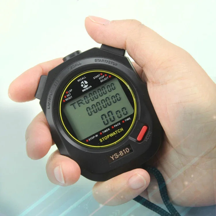 YS 電子碼表計時器田徑訓練跑步手錶，款式：YS-810 10記憶（黑色），YS-830 30記憶（黑色），YS-860 60記憶（黑色），YS-8100 100記憶（黑色），YS-810 10記憶（白色），YS-830 30記憶（白色）