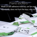 M52 88/76/61/54/49鍵鋼琴鍵盤貼紙，樹木，長頸鹿