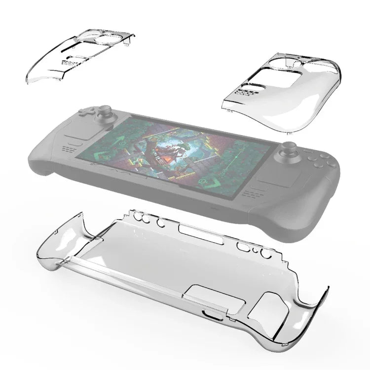 PGTECH 分離式水晶硬殼保護套 適用於 Steam Deck 遊戲主機，水晶硬殼保護套