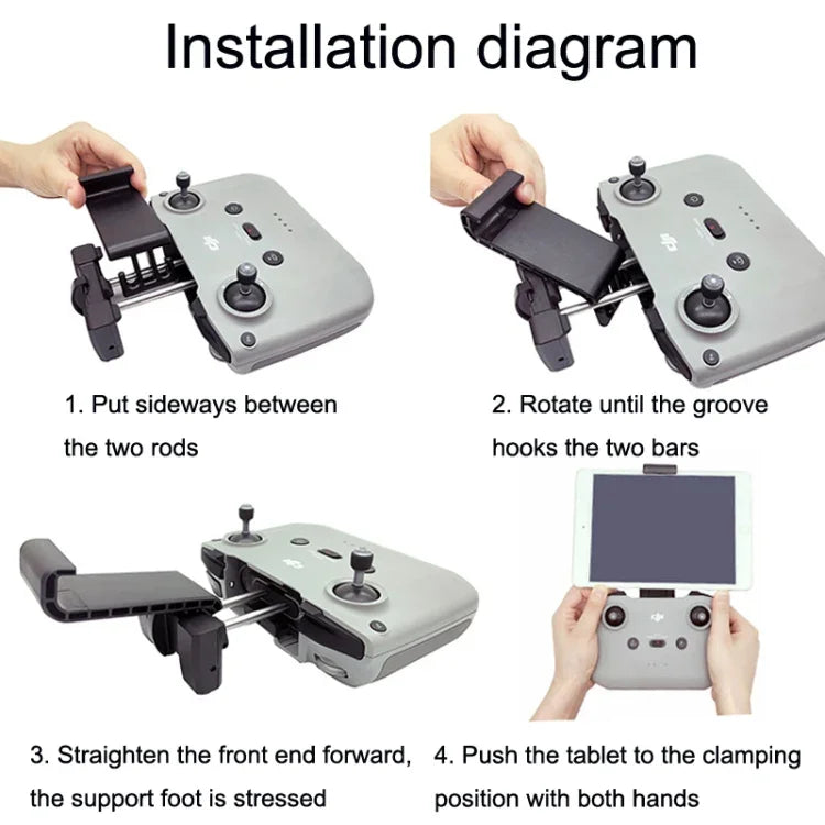 遙控平板擴展支架，適用於 DJI Mavic 3 / Air 2 / Air 2S / Mini 2，款式：小型、大型、大型+蘋果線、大型+Type-c 線、大型+Micro 線