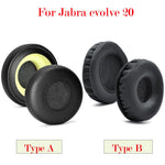 1 對 Jabra Evolve 20 20SE 30 30II 40 65 65+ 耳機套，原裝，蛋白皮