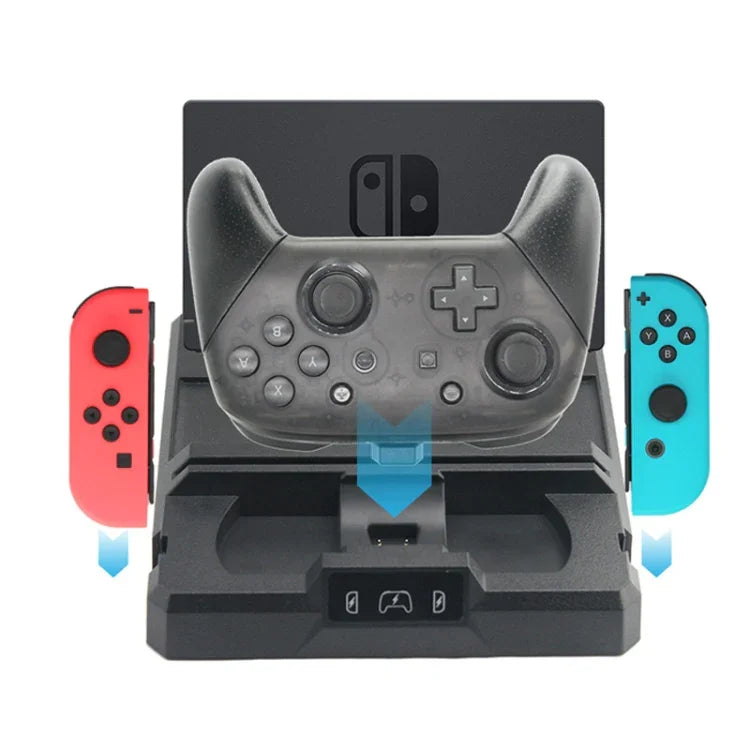 多功能遊戲主機手把充電底座收納支架，適用任天堂 Switch，S053