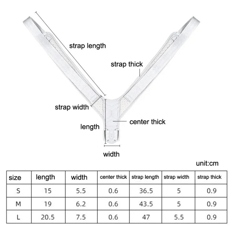 隱形透氣姿勢矯正帶 可調背部矯正器，尺寸：M（黑色），S（灰色），L（灰色）