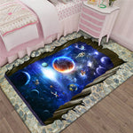 3D 立體矩形視覺幾何客廳地毯，尺寸：40x60cm、50x80cm、60x90cm、80x120cm、80x160cm、120x160cm、140x200cm