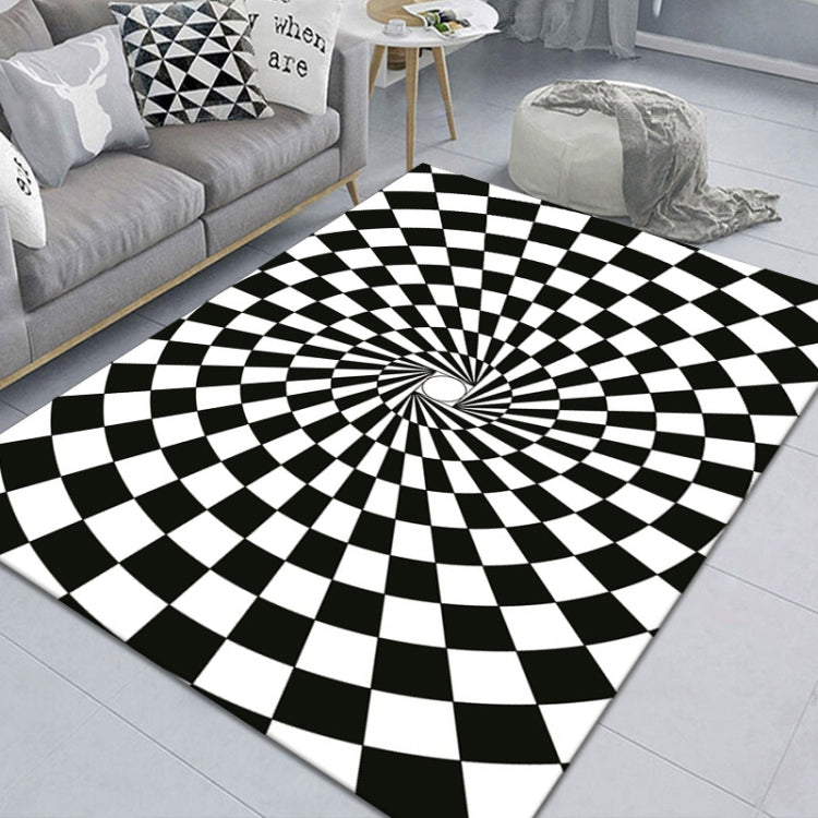 3D 立體矩形視覺幾何客廳地毯，尺寸：40x60cm、50x80cm、60x90cm、80x120cm、80x160cm、120x160cm、140x200cm