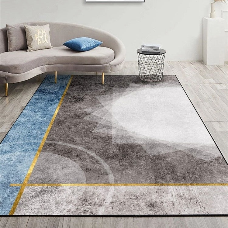 現代抽象幾何客廳地毯咖啡桌墊，50x80cm，60x90cm