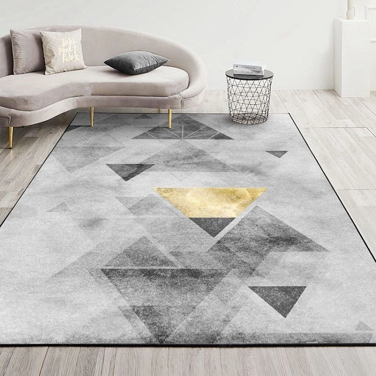 現代抽象幾何客廳地毯咖啡桌墊，50x80cm，60x90cm