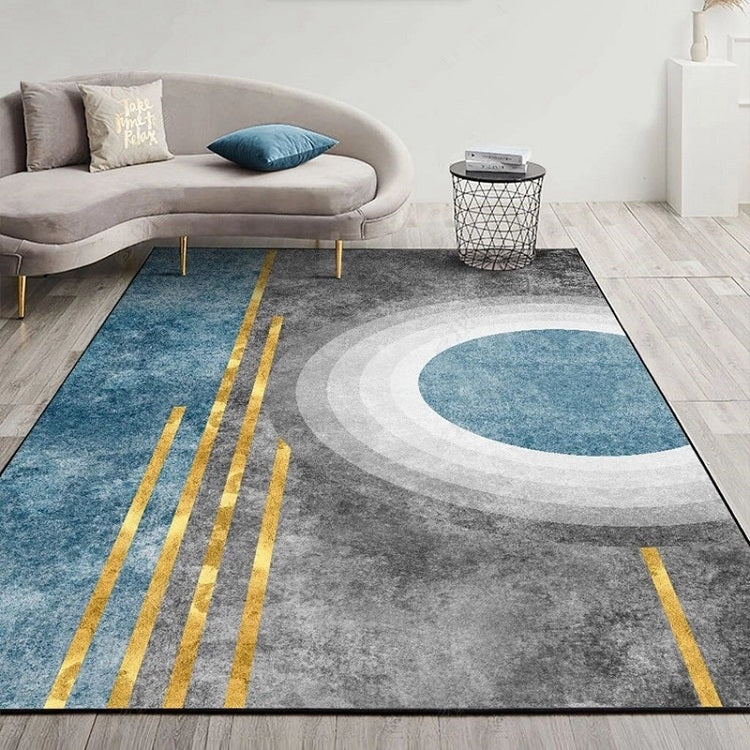 現代抽象幾何客廳地毯咖啡桌墊，80x200cm，120x160cm
