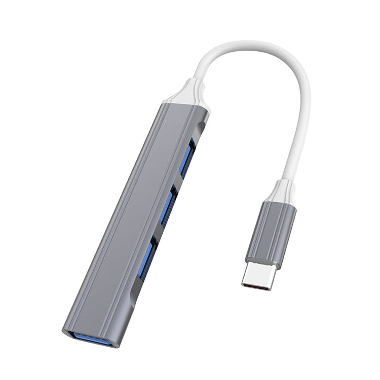 4 合 1 迷你多功能擴充擴充座，規格：Type-C/USB-C 3.0（銀色）、Type-C/USB-C 3.0（銀色）、Type-C/USB-C 3.0（灰色）、Type-C/USB-C 3.0（粉色）、USB 3.0（銀色）、USB 3.0（灰色）、USB 3.0（粉色）