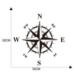 D-336 Car Compass Graphic Sticker Hood Car Body Universal Sticker, D-336