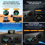 Car HUD Level Slope GPS Compass Altitude Display, M60