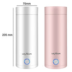 UGASUN 旅行便攜迷你電熱水杯，英國插頭（白色）、歐盟插頭（白色）、美國插頭（白色）、英國插頭（粉紅色）、歐盟插頭（粉紅色）、美國插頭（粉紅色）