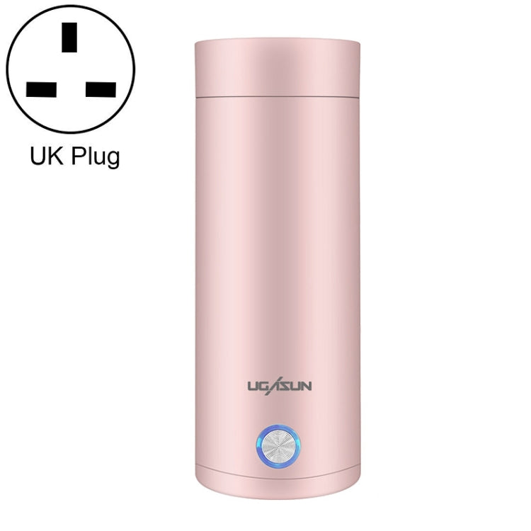 UGASUN 旅行便攜迷你電熱水杯，英國插頭（白色）、歐盟插頭（白色）、美國插頭（白色）、英國插頭（粉紅色）、歐盟插頭（粉紅色）、美國插頭（粉紅色）