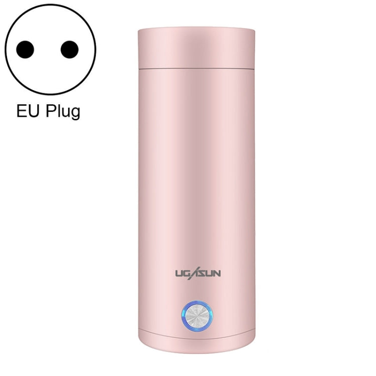 UGASUN 旅行便攜迷你電熱水杯，英國插頭（白色）、歐盟插頭（白色）、美國插頭（白色）、英國插頭（粉紅色）、歐盟插頭（粉紅色）、美國插頭（粉紅色）