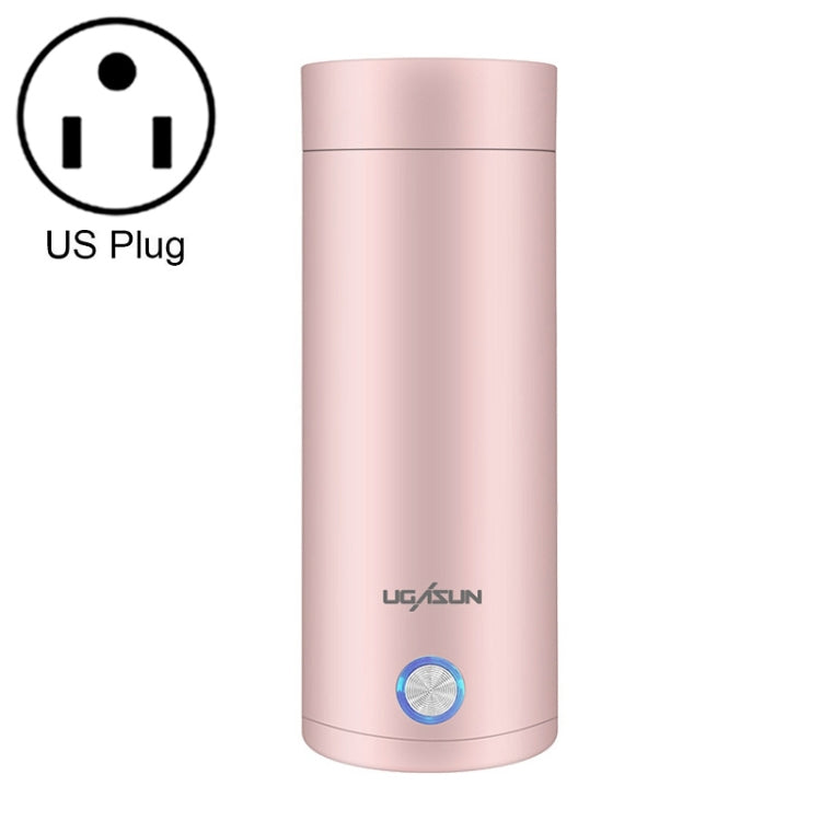 UGASUN 旅行便攜迷你電熱水杯，英國插頭（白色）、歐盟插頭（白色）、美國插頭（白色）、英國插頭（粉紅色）、歐盟插頭（粉紅色）、美國插頭（粉紅色）