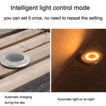 2 件裝 20 LED 戶外防水太陽能花園燈草坪埋地燈，白光，黃光
