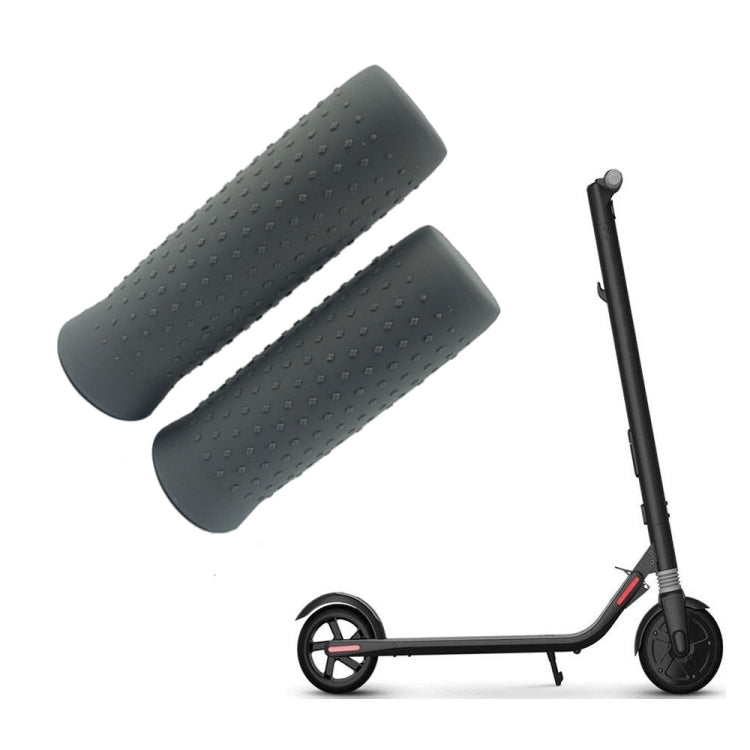 1 對矽膠手把套，適用 Ninebot ES1/ES2/ES3/ES4（灰色）、Ninebot ES1/ES2/ES3/ES4（黑色）、Ninebot G30 MAX（黑色）、Ninebot G30 MAX（灰色）