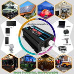 太陽能系統逆變器 30A 控制器+18W 12V 太陽能板，規格：，黑色 12V 轉 110V，黑色 12V 轉 220V，黃色 12V 轉 110V，黃色 12V 轉 220V