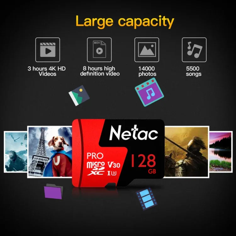 Netac 行車記錄器監控相機手機記憶卡，32GB，64GB，128GB，256GB