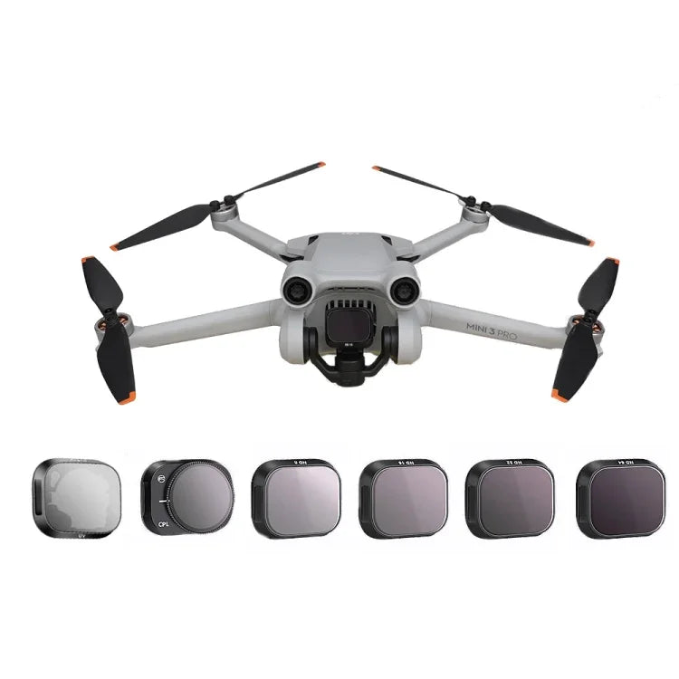 RCSTQ 鋁合金可調濾鏡配件，適用 DJI Mini 3 Pro，款式：UV+CPL+ND8+ND16+ND32+ND64 6 合 1，CPL，ND8，ND16，ND32，ND64，4 合 1 套裝，6 合 1 套裝