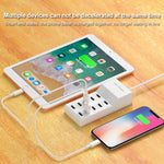 USB 多埠充電器 手機快充通用快速充電器，10 埠美規插頭，10 埠歐規插頭，4 埠美規插頭，4 埠歐規插頭