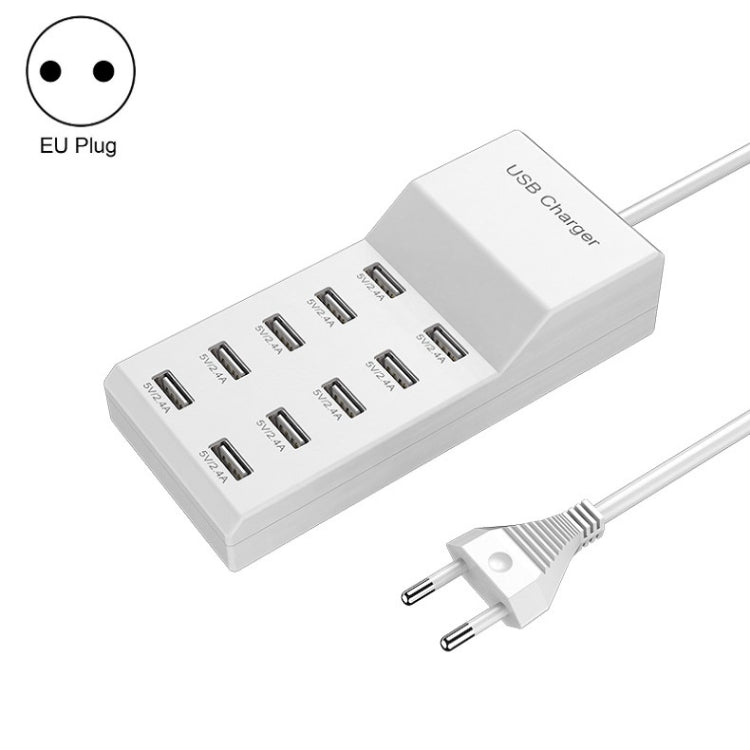 USB 多埠充電器 手機快充通用快速充電器，10 埠美規插頭，10 埠歐規插頭，4 埠美規插頭，4 埠歐規插頭