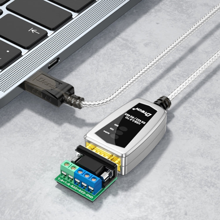 DTECH DT-5119 0.5米 USB 轉 RS485/422 工業轉換器串列通訊轉接器，DT-5119 0.5米