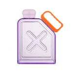 方形健身運動大容量塑膠水杯帶手柄，方形紅色、方形紫色、方形綠色、方形藍色、方形黑色