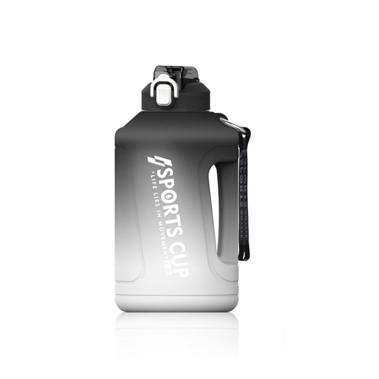 大容量漸層吸管杯運動水壺帶刻度，1500ml，2300ml，3800ml