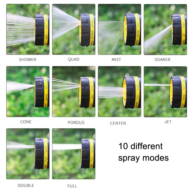 10功能澆水灑水頭 家用水管，款式：D6+4接頭，D6+4接頭+5米4點管，D6+4接頭+10米4點管，D6+4接頭+15米4點管，D6+4接頭+20米4點管，D6+4接頭+25米4點管
