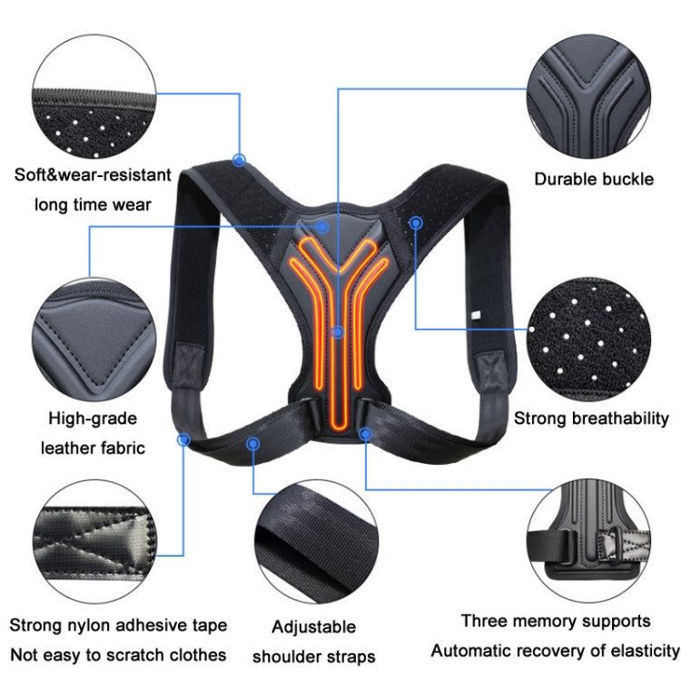 成人兒童隱形透氣防駝矯正帶，XS，S，M，L，XL