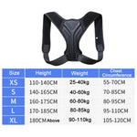成人兒童隱形透氣防駝矯正帶，XS，S，M，L，XL
