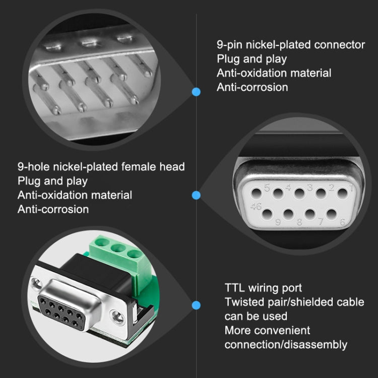 DTECH DT-9005 無需電源供應 RS232 轉 TTL 串口模組，3.3V 模組，5V 模組