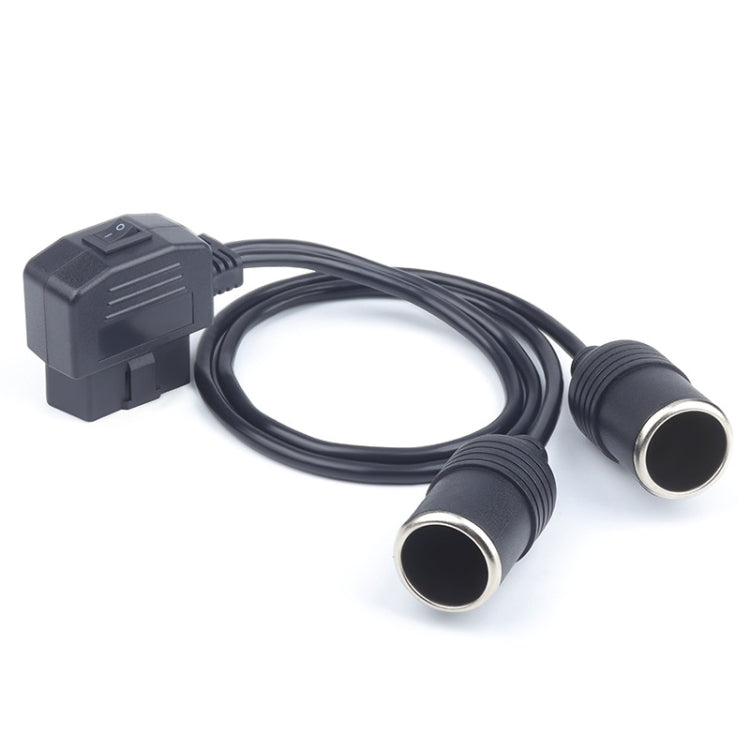 Car OBD To Cigarette Lighter Female Seat Driving Recorder Power Cord, 50cm, 60cm