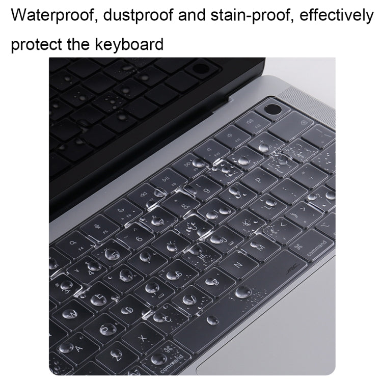 JRC 防水筆記型電腦鍵盤保護膜，適用於 MacBook Pro 14 A2442
