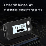 防水液晶兩線鉛酸鋰電池數位電壓表，8-100V（白色）、8-100V（藍色）、8-72V（白色）、8-72V（藍色）