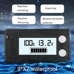 防水液晶兩線鉛酸鋰電池數位電壓表，8-100V（白色）、8-100V（藍色）、8-72V（白色）、8-72V（藍色）