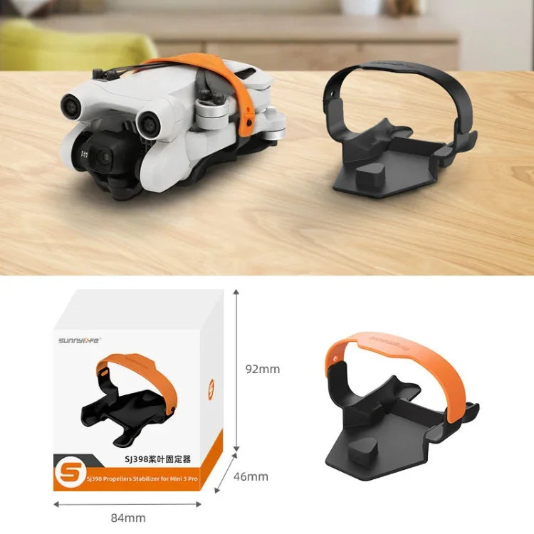 Sunnylife MM3-SJ398 Mini 3 Pro 螺旋槳固定器機殼蓋，適用於 DJI Mini 3 Pro（黑色）、DJI Mini 3 Pro（雙色）