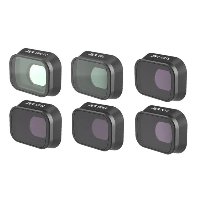 JUNESTAR DJI Mini 3 Pro 濾鏡，型號：MCUV JSR-1663-01，CPL JSR-1663-02，ND8 JSR-1663-03，ND16 JSR-1663-04，ND32 JSR-1663-05，ND64 JSR-1663-06，ND256 JSR-1663-07，ND1000 JSR-1663-08，ND8PL JSR-1663-09，ND16PL JSR-1663-10，ND32PL JSR-1663-11