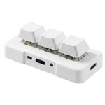 MK321 3 Keys Custom Keys Game Office PS Clip Macro Programming Keypad, Cable Length: 1.5m, White, Black