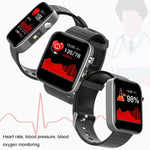 T68 1.54 Inch Body Temperature Monitoring Smart Watch with Flashlight Function